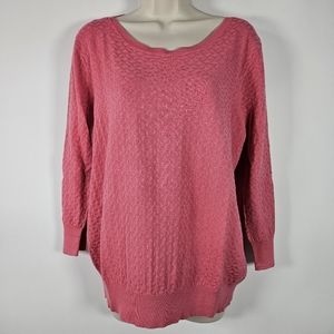 Sainsburys UK TU Pink Madison Sweater Size 14/Large (Size 18 UK) New With Tags